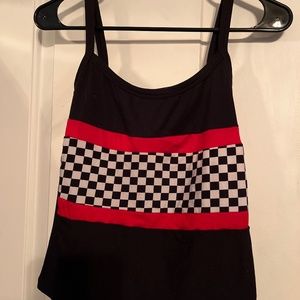 Rue 21 black checkered tank top